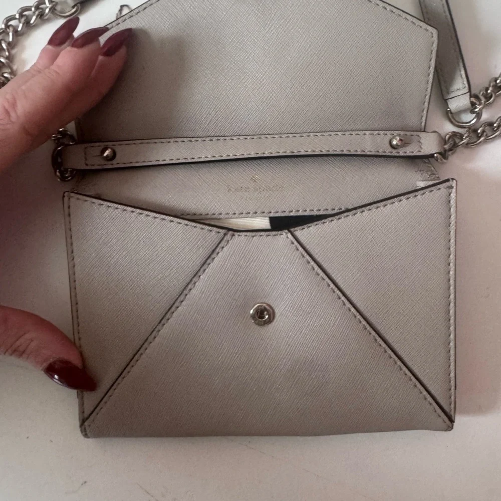Kate Spade Women's Beige Polka Dot Envelope Crossbody Purse